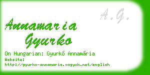annamaria gyurko business card
